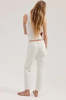 Slim Straight High Ankle Jeans