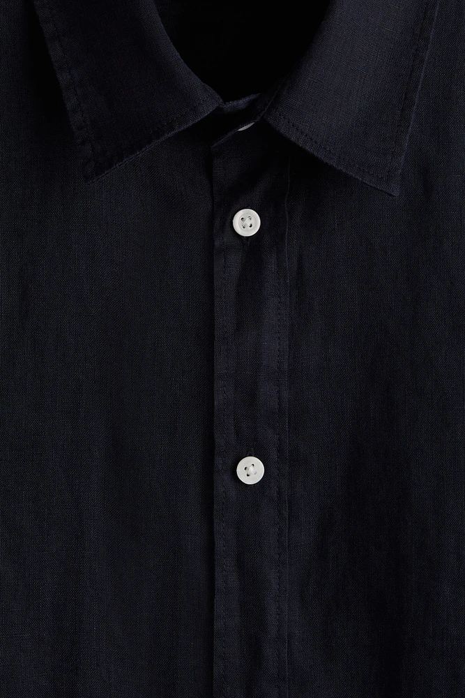 Regular-Fit Linen Shirt