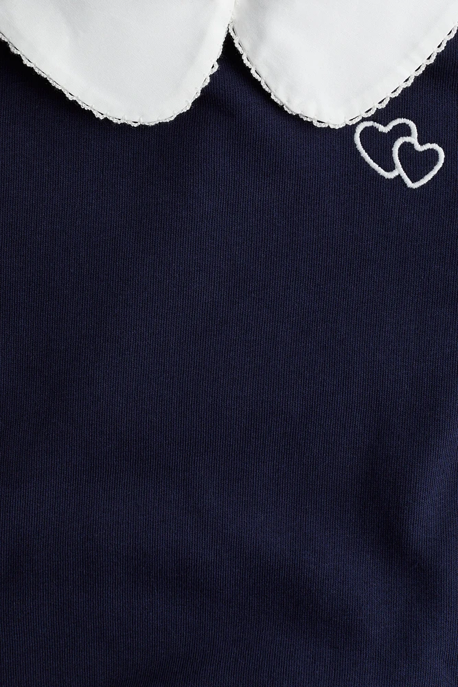 Bow-Detail Sweatshirt Dress