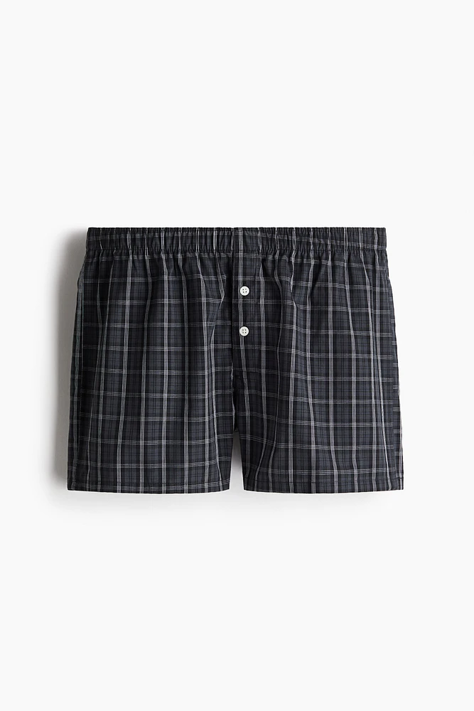 3-pack Woven Cotton Boxer Shorts