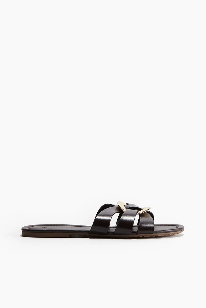 Intertwined-strap Sandals