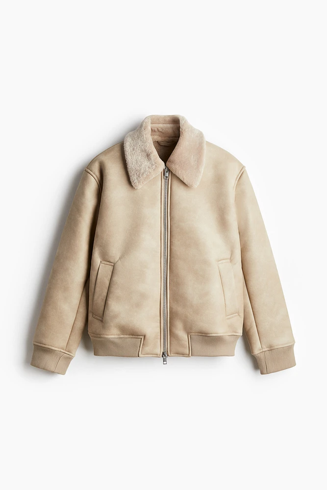 Regular Fit Teddy-Lined Jacket
