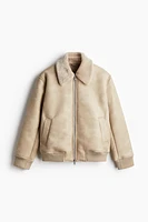 Regular Fit Teddy-Lined Jacket