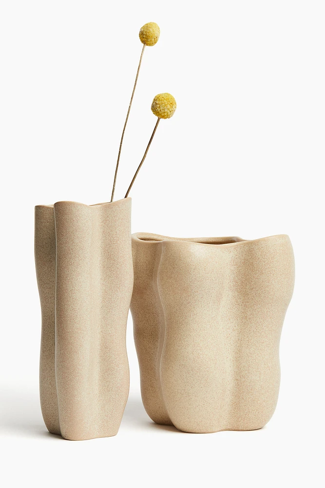 Tall Stoneware Vase