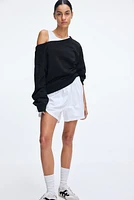 Off-the-Shoulder Sweatshirt