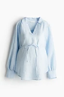 MAMA Pullover Linen Shirt