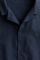 Chemise en coton avec col cubain