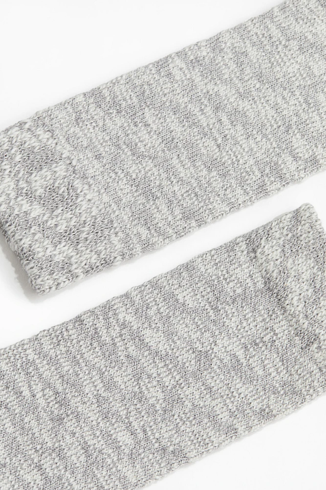 Rib-Knit Socks