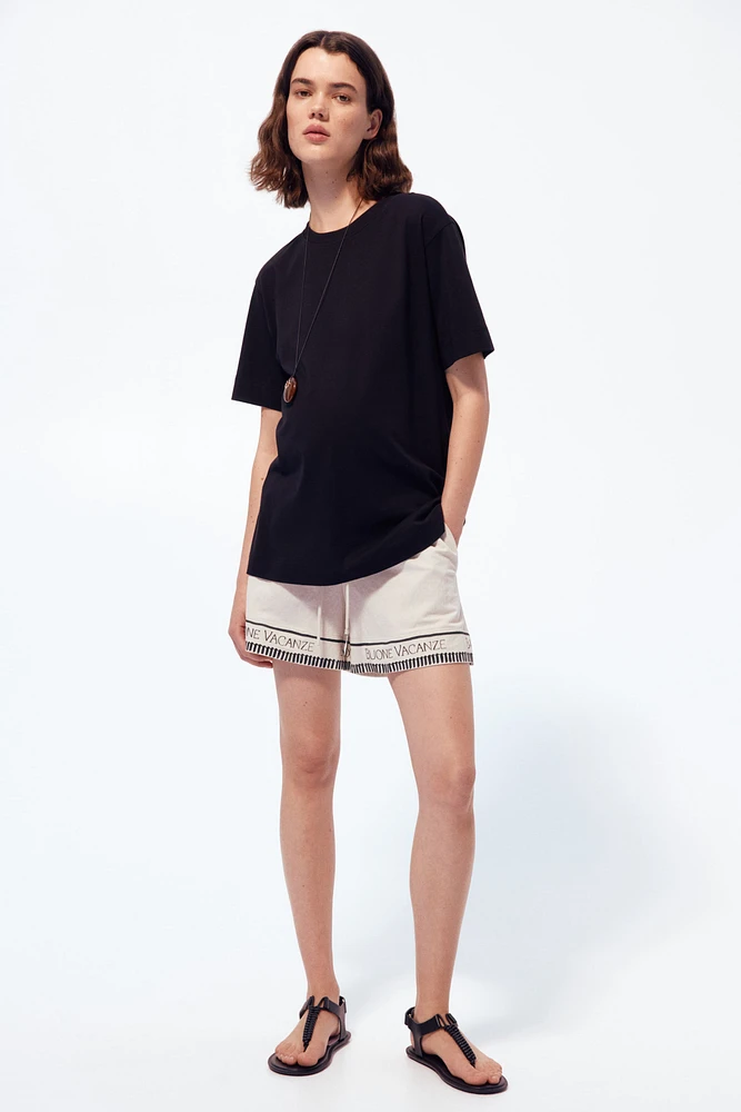 Short MAMA Before & After en piqué