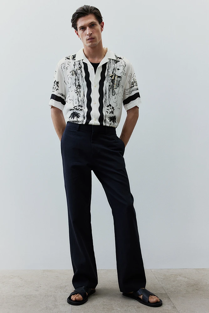 Regular Fit Printed Resort Shirt