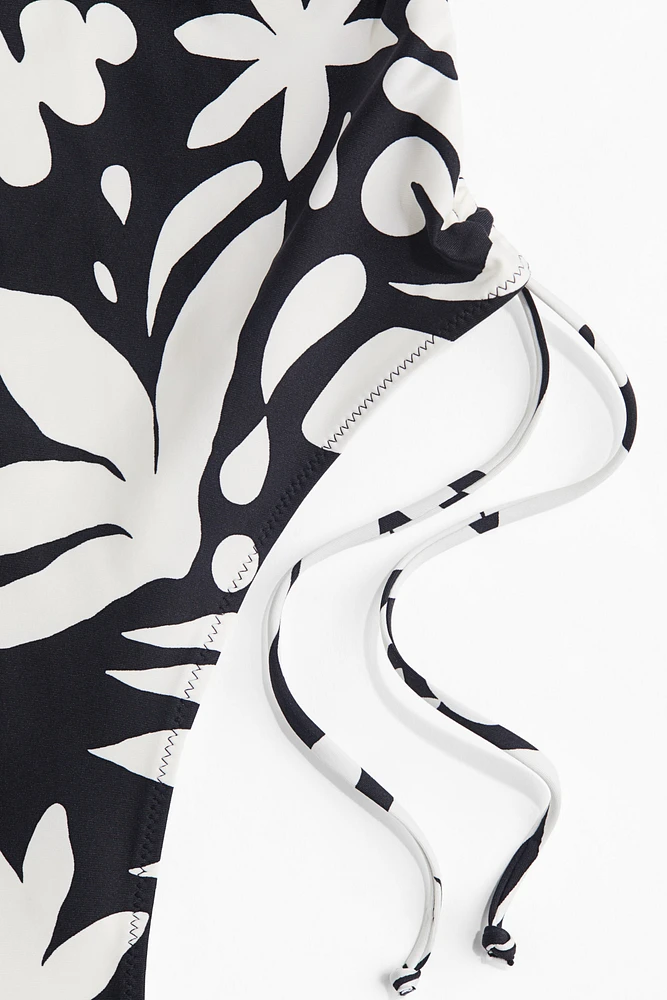 Padded-Cup Drawstring-Detail Swimsuit