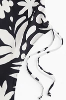 Padded-Cup Drawstring-Detail Swimsuit