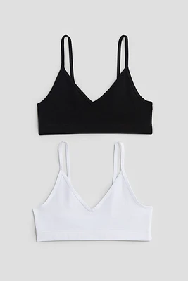 Lot de 2 brassières à encolure en V