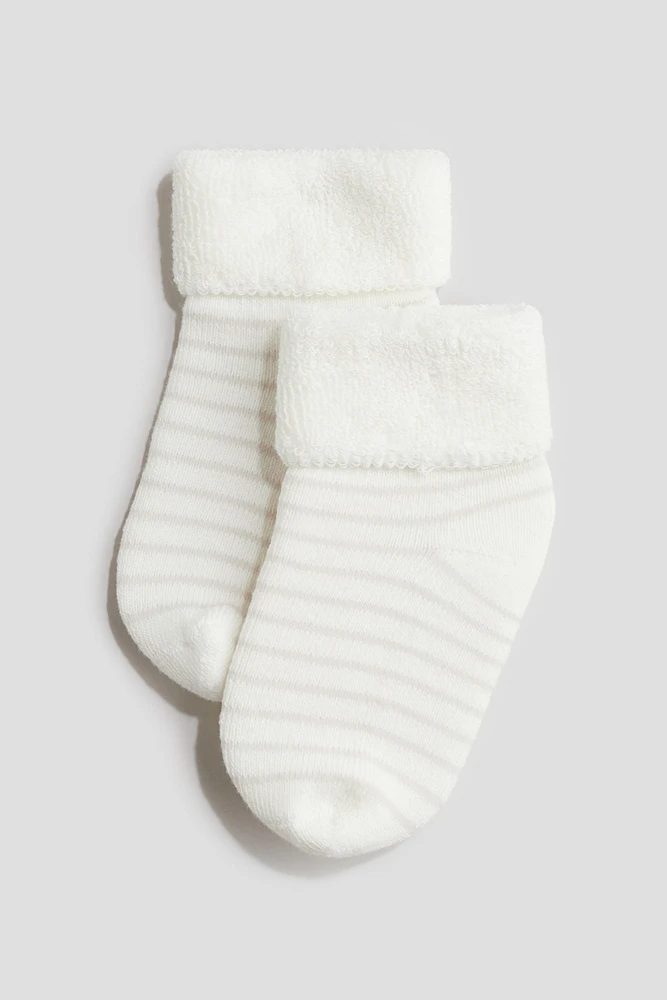 Lot de 2 paires chaussettes en bouclette