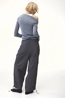 Nylon Parachute Pants