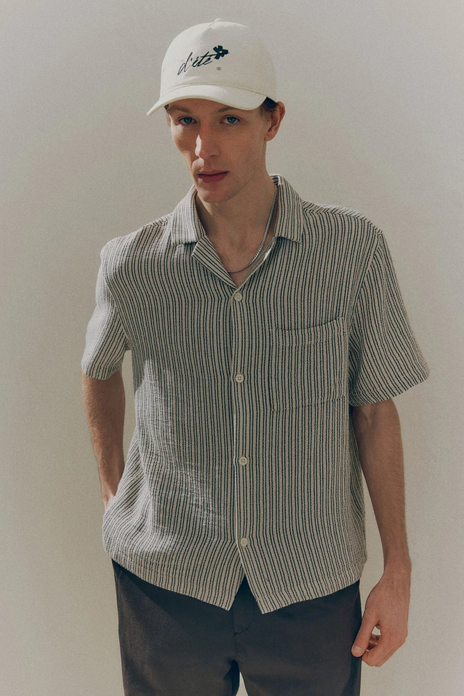 Regular-Fit Textured Resort Shirt
