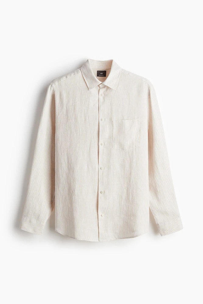 Regular Fit Linen Shirt