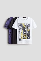 3-pack Printed Cotton T-Shirts