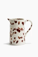 Speckled-glaze Stoneware Pitcher