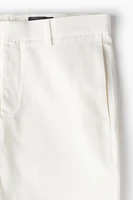 Regular Fit Flared Linen-blend Pants