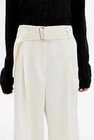 Pantalon large avec ceinture