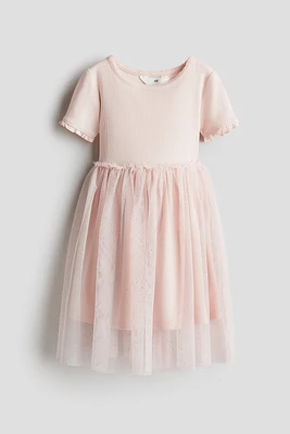 Dress with Tulle Skirt