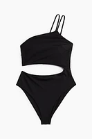 Costume de bain échancré avec ouverture