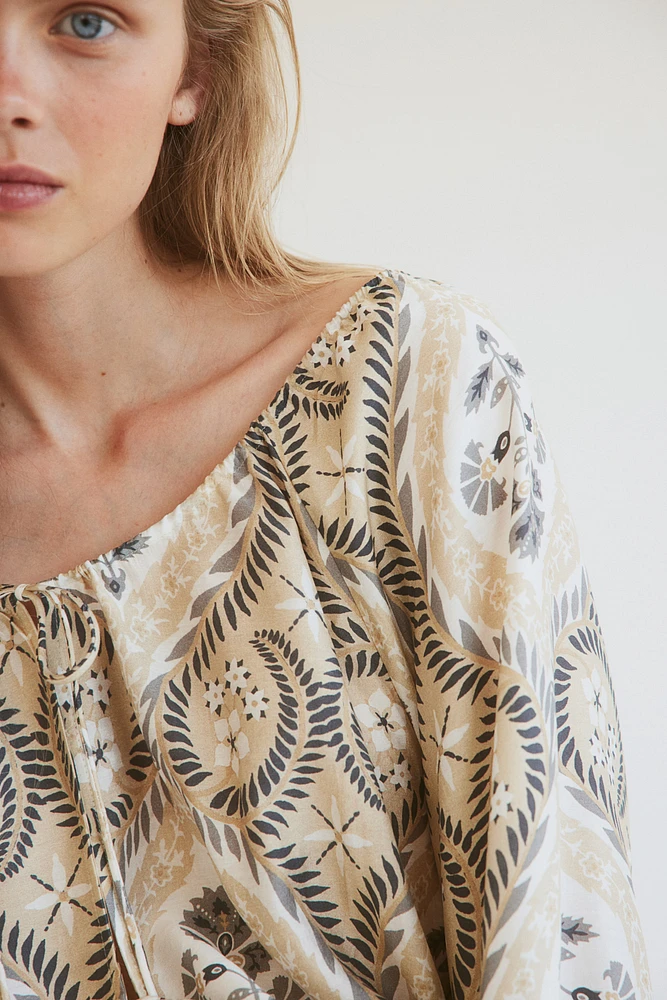 Drawstring-detail Blouse