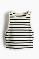 Cropped Ribbed Tank Top