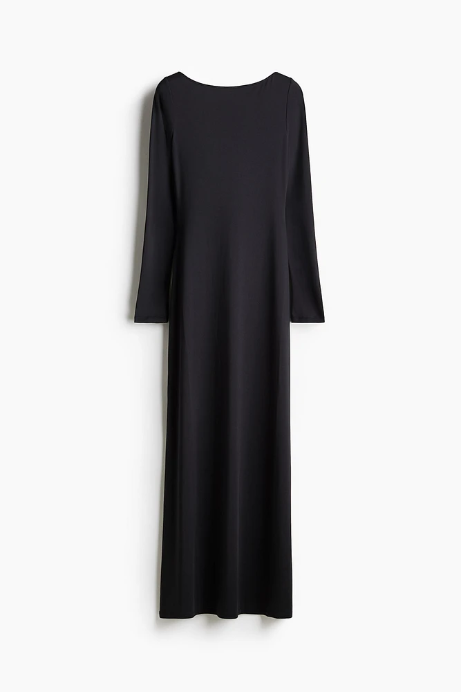 Boat-Neck Maxi Dress