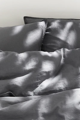 Linen-blend King/Queen Duvet Cover Set