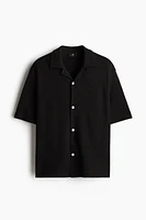 Loose-Fit Waffled Resort Shirt