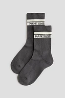 3-pack Text-Motif Socks