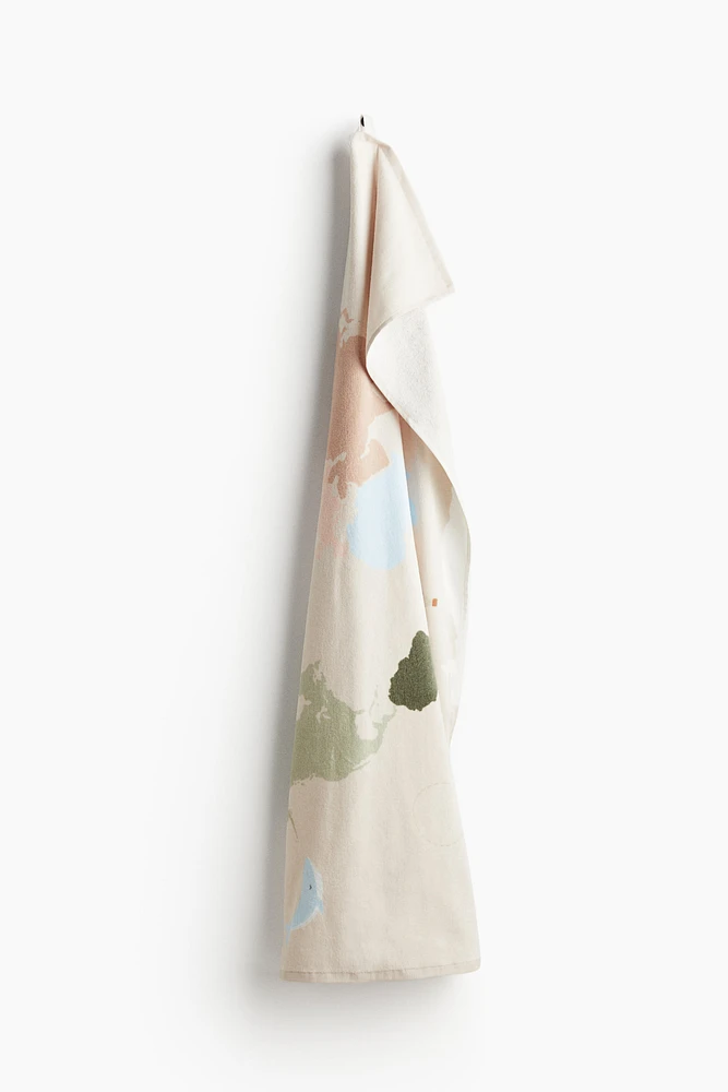 Serviette de bain à motif