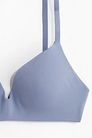Padded Soft-Cup Microfiber Bra
