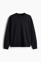 Loose Fit Washed Cotton Sweatshirt