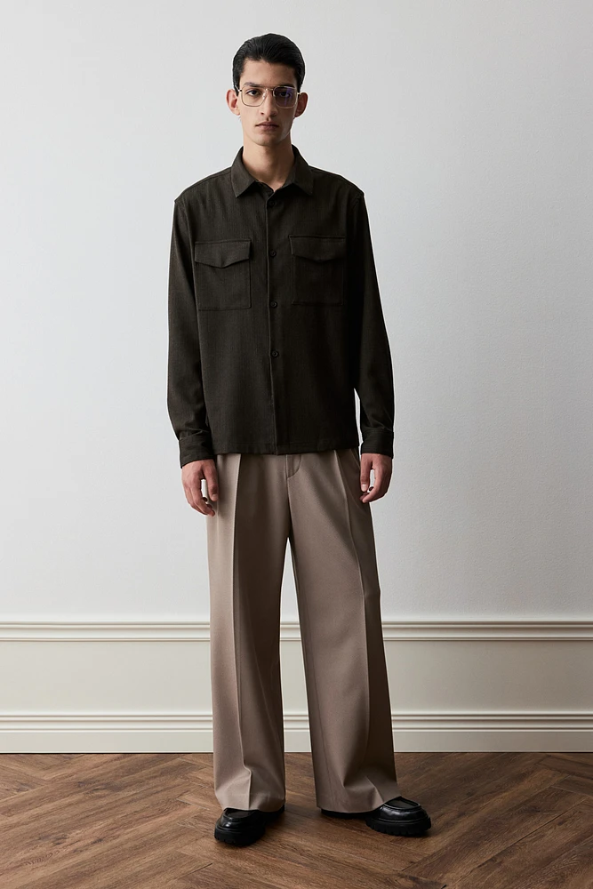 Regular Fit Utility Overshirt