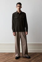 Regular Fit Utility Overshirt