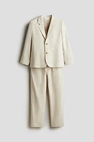 Linen-Blend Suit