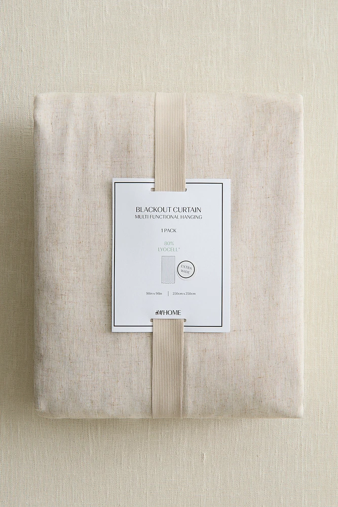 Single-pack Wide Blackout Curtain Panel