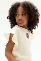 Sequined Cotton Top