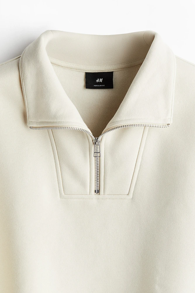 Regular Fit Half-Zip Sweatshirt