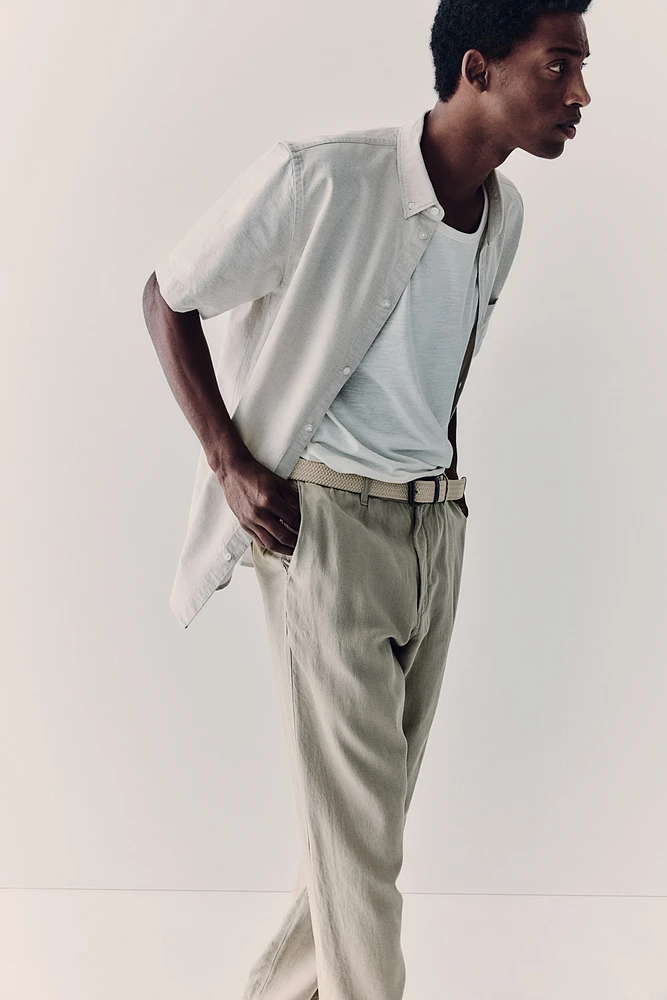 Regular Fit Linen Pants