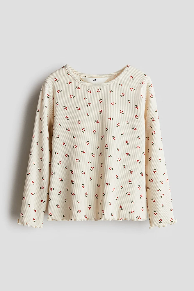 Printed Jersey Top