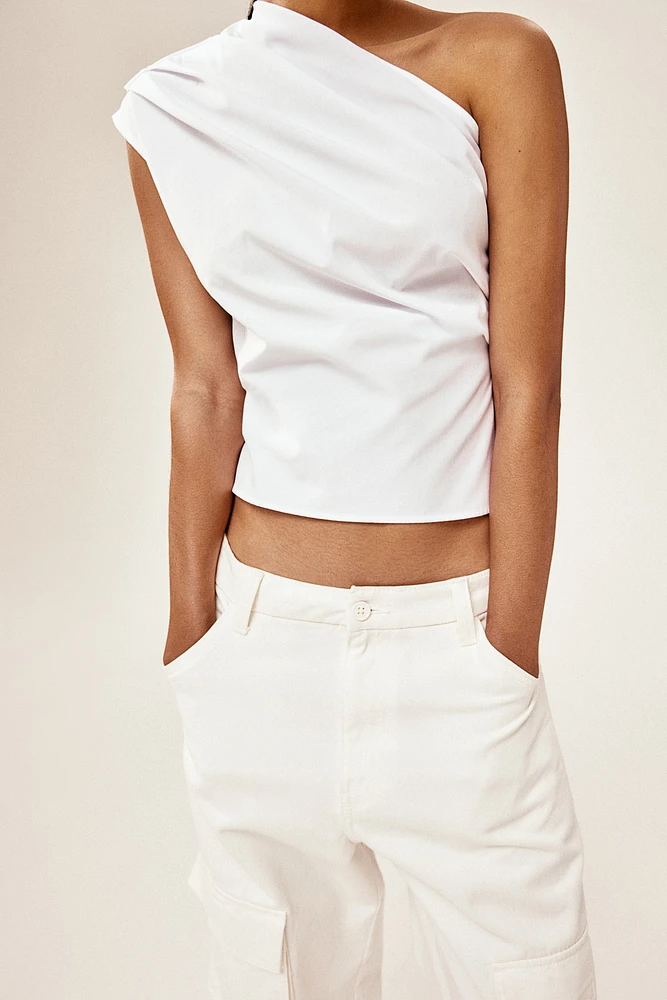 Haut asymétrique drapé