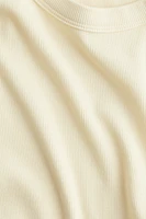 Ribbed Modal-blend T-shirt
