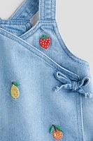 Wrapover Denim Dress