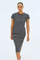 Robe T-shirt MAMA côtelée