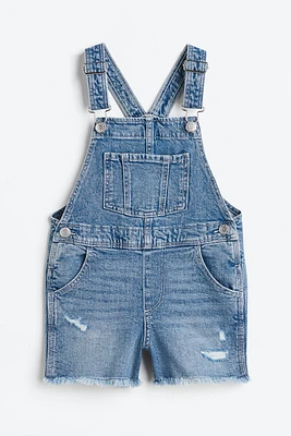 Denim Overall Shorts