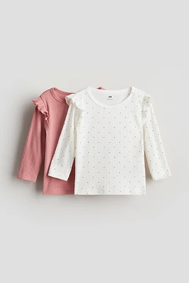 2-pack Ribbed Jersey Shirts